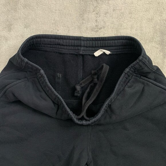 Outerknown Sunday Sweatpants Mens Size XL Black Joggers Athleisure Cotton 26” - Picture 10 of 13